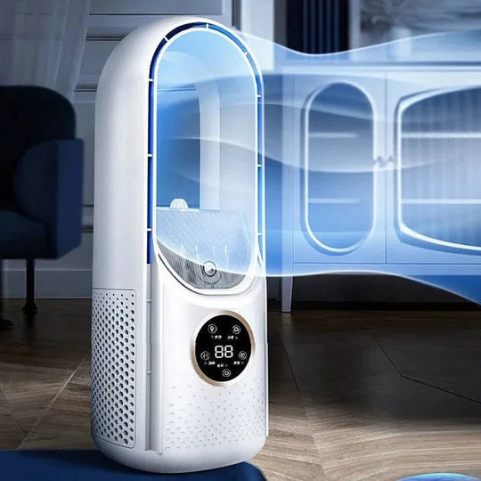 Portable Bladeless Fan with USB Power and 100ml Water Tank