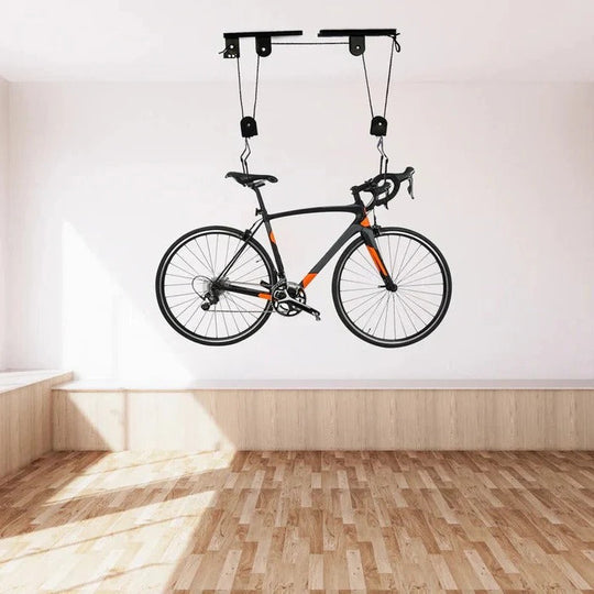 Ceiling Mounted Bicycle Hoist for Garage and Home Storage