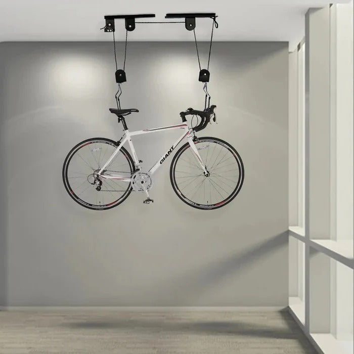 Ceiling Mounted Bicycle Hoist for Garage and Home Storage