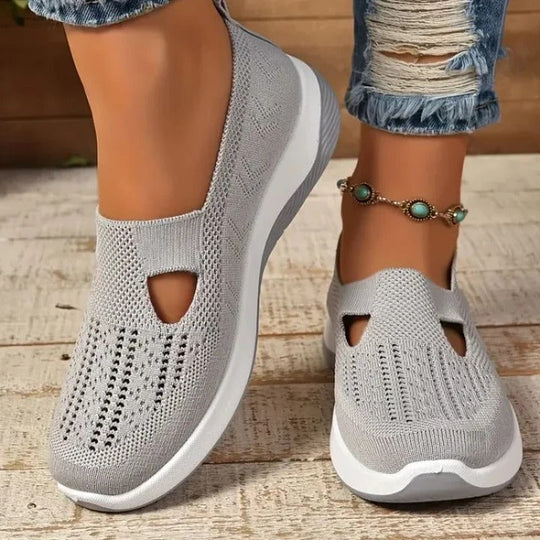 Women’s Mesh Sneakers with Slip-On Design