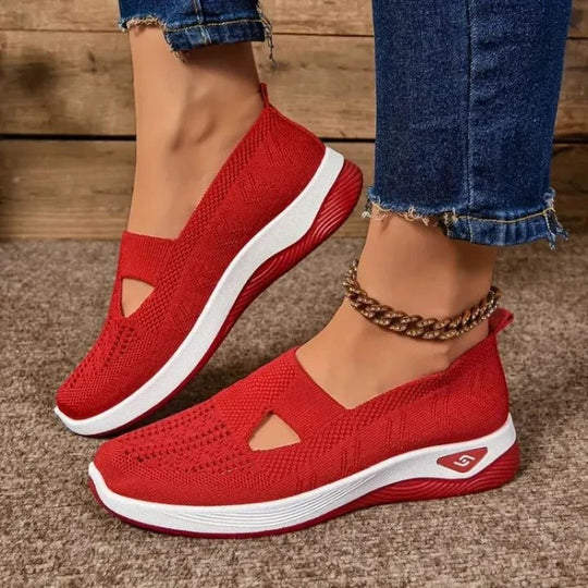 Women’s Mesh Sneakers with Slip-On Design