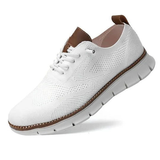 Knit Fabric Casual Shoes with Wide Toe Box and Slip-On Style