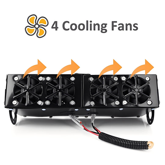 500W Electric Car Heater Fan with Air Outlets