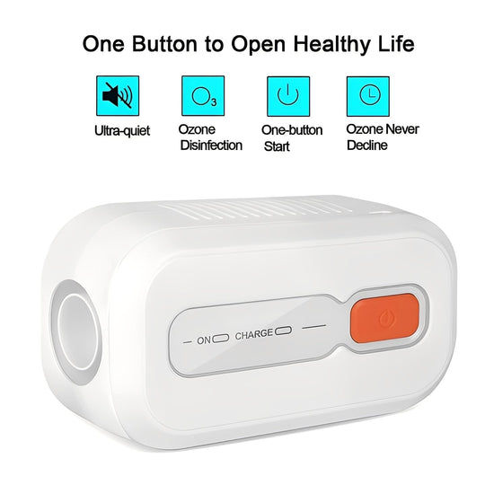 Portable CPAP Cleaner Device with Rechargeable Battery Power