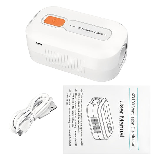 Portable CPAP Cleaner Device with Rechargeable Battery Power