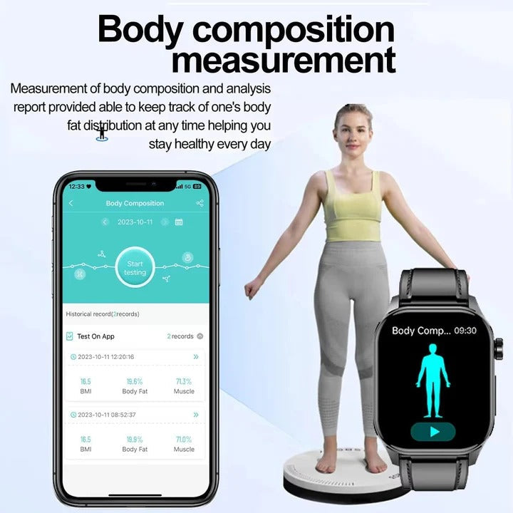Smartwatch with AMOLED Display, Bluetooth Calling and Activity Tracking
