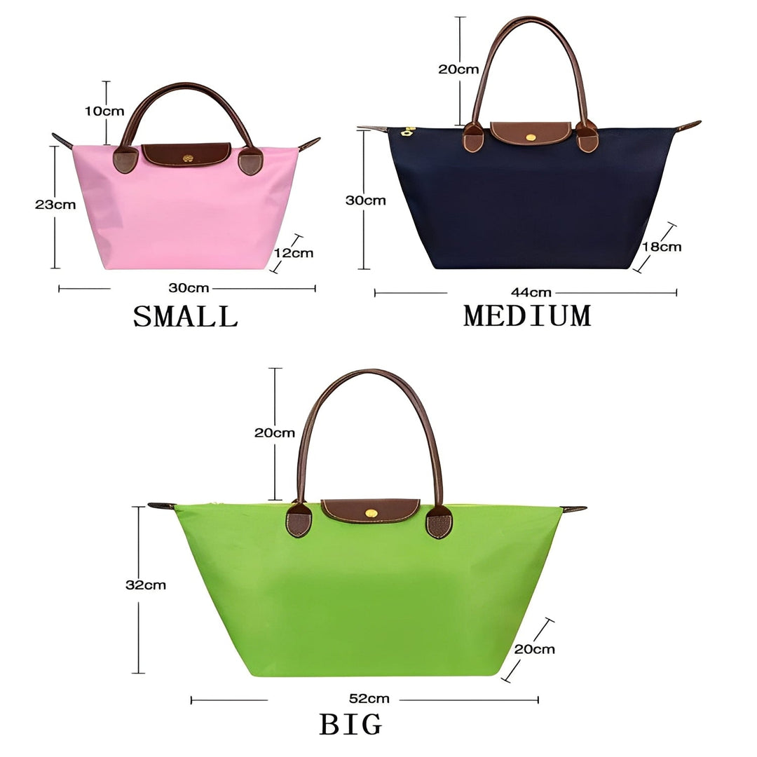 Top Handle Bag with Gold Tone Hardware