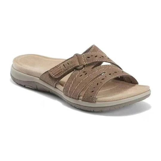 Adjustable Women’s Slide Sandals with Open Toe Design