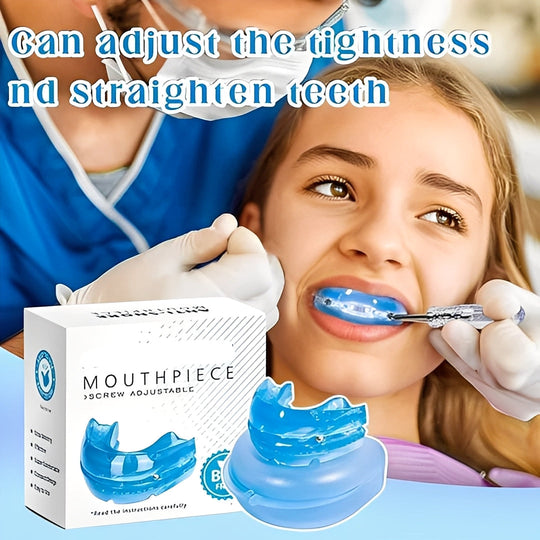 Adjustable Mouldable Mouthpiece with Screw-Based Fit for Nighttime Use