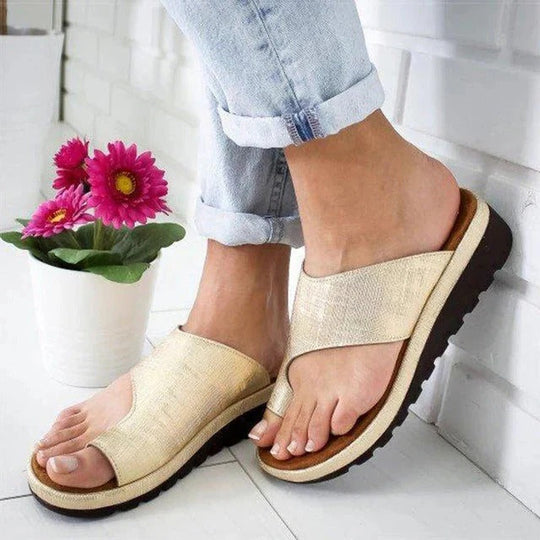 Slip-On Sandals with PU Leather Upper