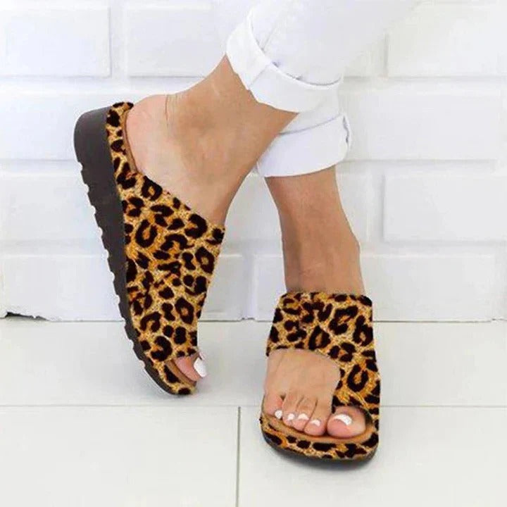 Slip-On Sandals with PU Leather Upper