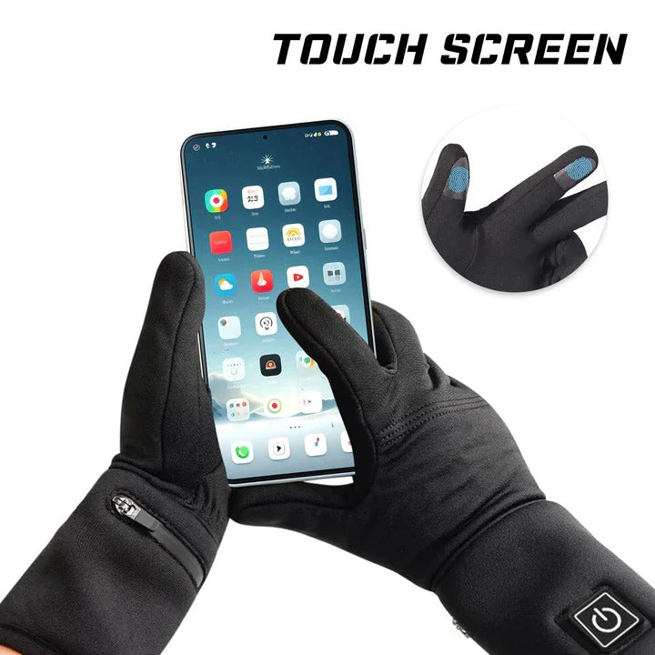 Rechargeable Heated Glove Liners with 7.4V Batteries and Dual Charger