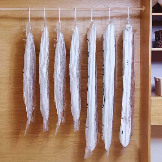 Hanging Vacuum Storage Bags for Closet Organisation, Set of 4
