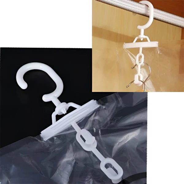 Hanging Vacuum Storage Bags for Closet Organisation, Set of 4
