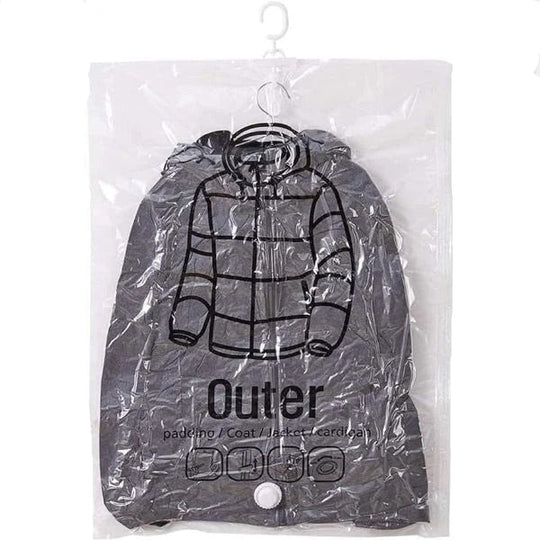 Hanging Vacuum Storage Bags for Closet Organisation, Set of 4