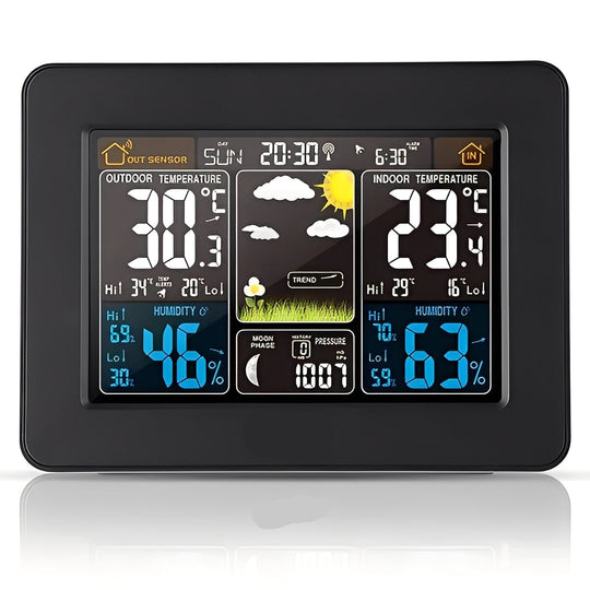 Wireless Temperature and Humidity Monitor for Indoor and Outdoor Use