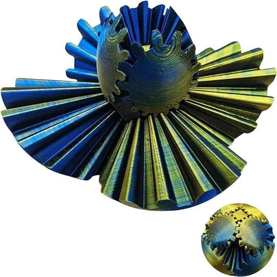 Fidget Toy Steampunk Style Gear Ball Design