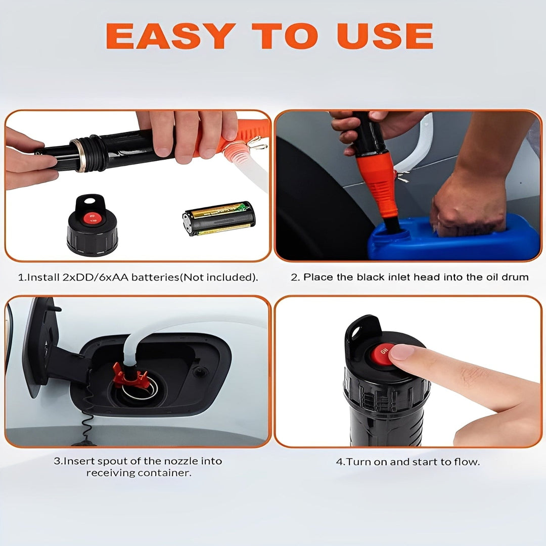 Portable Battery-Powered Electric Pump for Fuel and Fluid Transfer