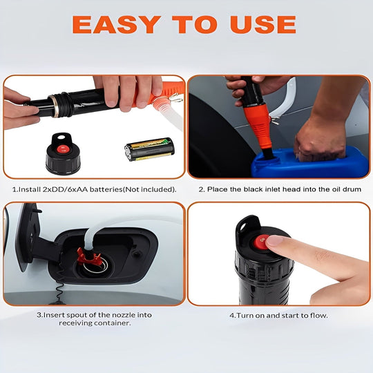 Portable Battery-Powered Electric Pump for Fuel and Fluid Transfer