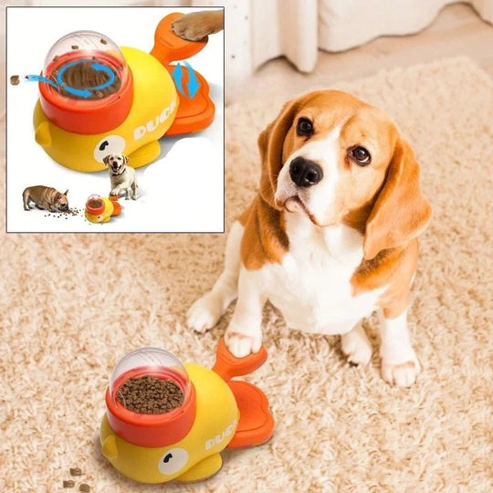 Duck-Shaped Pet Puzzle Feeder for Dogs