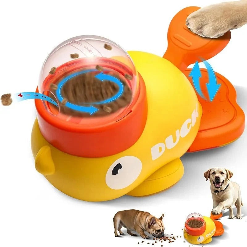 Duck-Shaped Pet Puzzle Feeder for Dogs