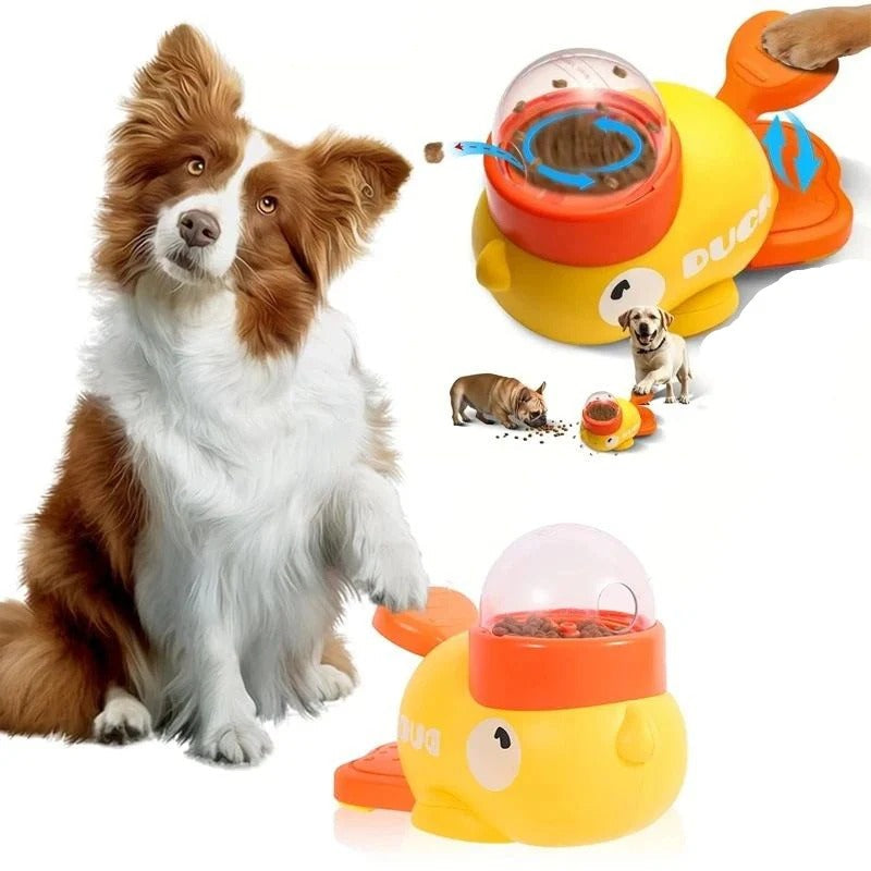 Duck-Shaped Pet Puzzle Feeder for Dogs