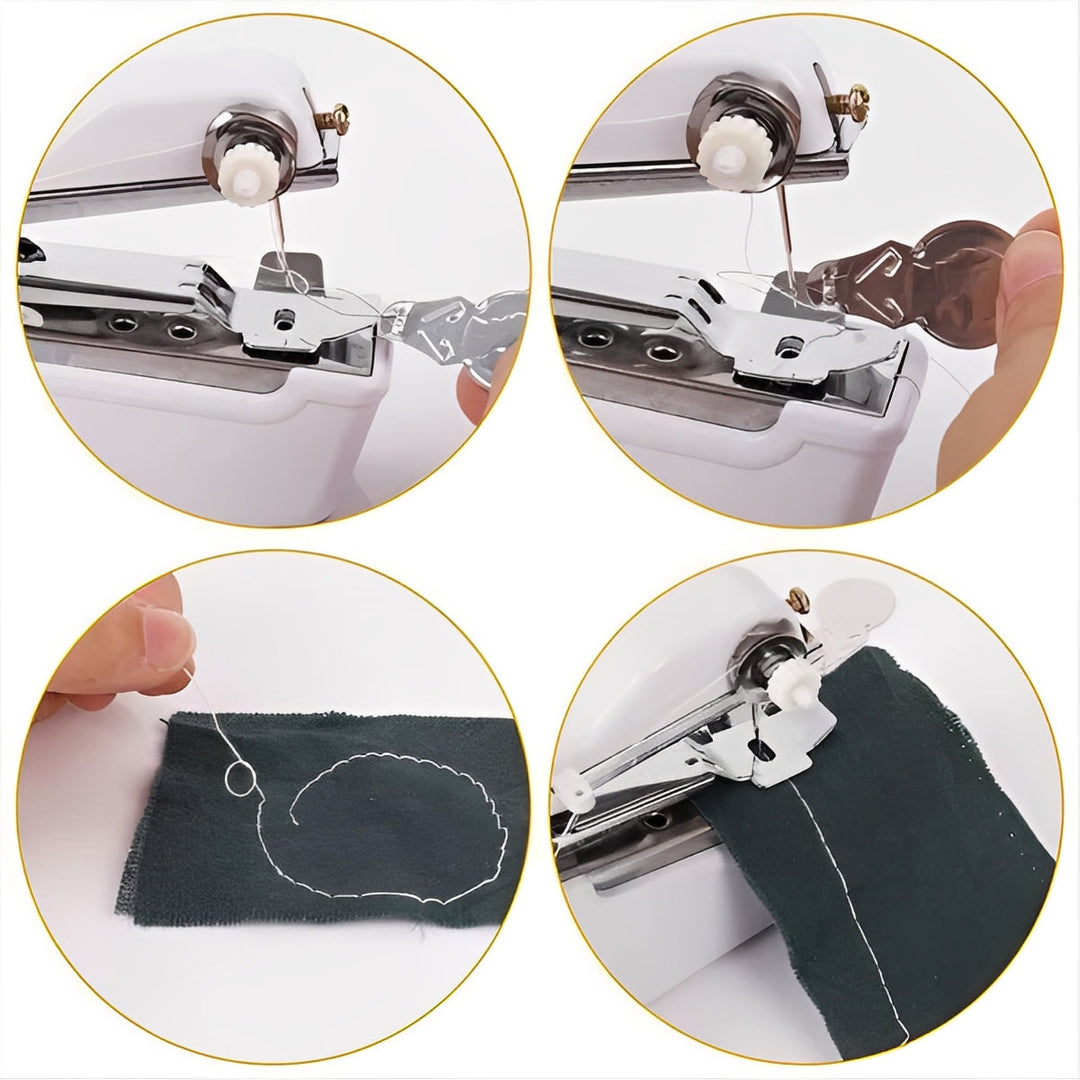 Battery Operated Handheld Sewing Machine for Light Fabrics