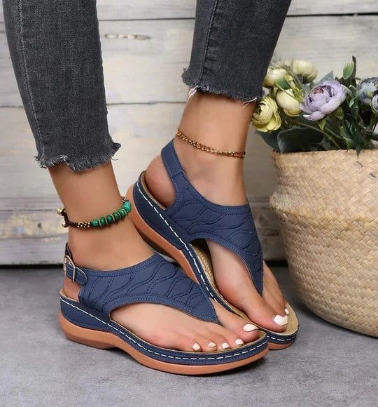 Women’s Open Toe Sandals with Supportive Footbed Design
