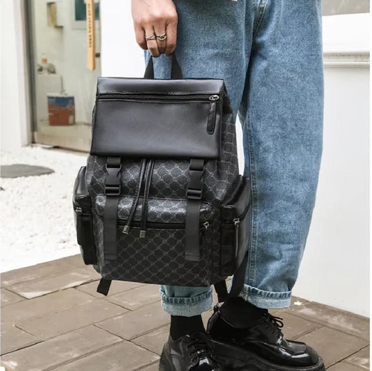 Leather Backpack for Laptop, Travel, and Daily Commuting