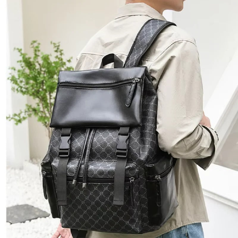 Leather Backpack for Laptop, Travel, and Daily Commuting