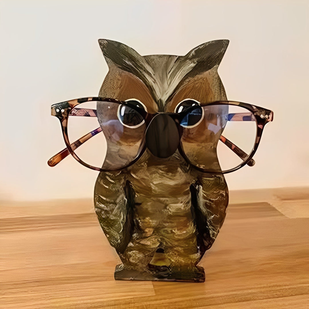 Wooden Animal Glasses Stand Designed to Help Organise Eyewear