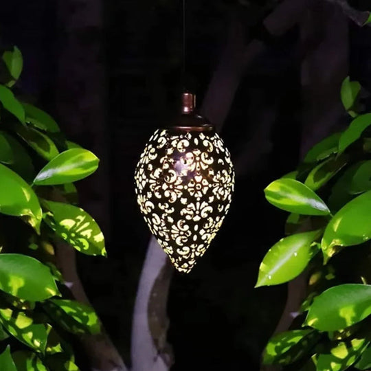 Solar Powered Water Drop Light for Garden Decoration and Environment