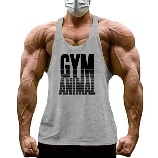Men’s Cotton Stringer Tank Top with Y Back Design for Gym Wear