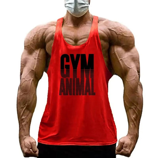 Men’s Cotton Stringer Tank Top with Y Back Design for Gym Wear