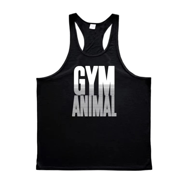 Men’s Cotton Stringer Tank Top with Y Back Design for Gym Wear