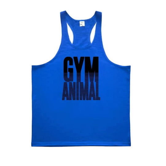 Men’s Cotton Stringer Tank Top with Y Back Design for Gym Wear