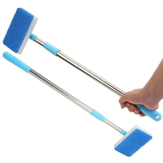 Extendable Aquarium Algae Scraper and Cleaner with 180 Degree Sponge