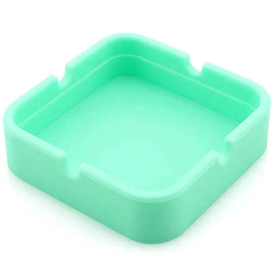 Square Silicone Ashtray with Portable Case
