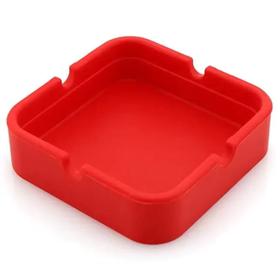 Square Silicone Ashtray with Portable Case