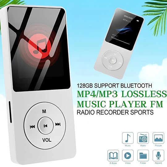 Portable High Fidelity Music Player with 1.8 Inch Screen and Bluetooth Connectivity