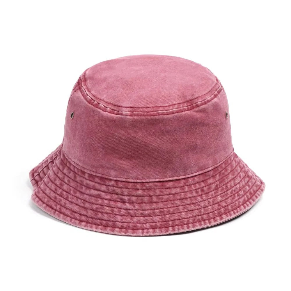 Foldable Denim Bucket Hat with Versatile Style and Comfortable Cotton Material