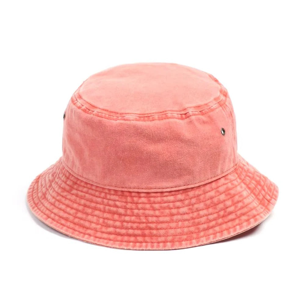 Foldable Denim Bucket Hat with Versatile Style and Comfortable Cotton Material