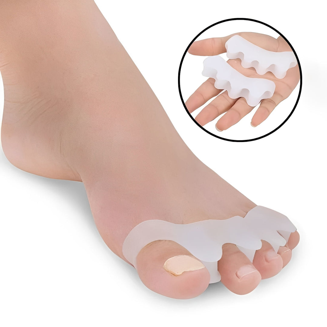 Silicone Hammer Toe Separator Support Brace with Flexible Design
