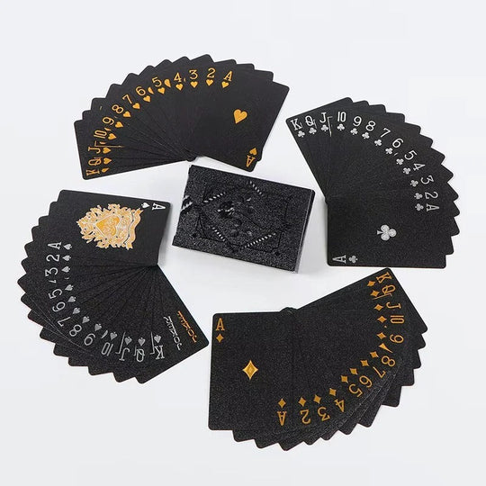 Black and Gold Playing Card Deck for Casual and Regular Play