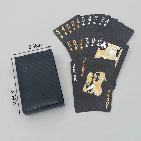 Black and Gold Playing Card Deck for Casual and Regular Play