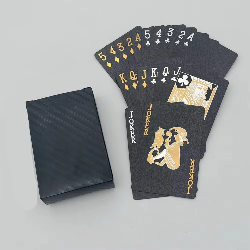 Black and Gold Playing Card Deck for Casual and Regular Play