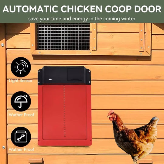 Automatic Chicken Coop Door with Light Sensor and Battery Operation