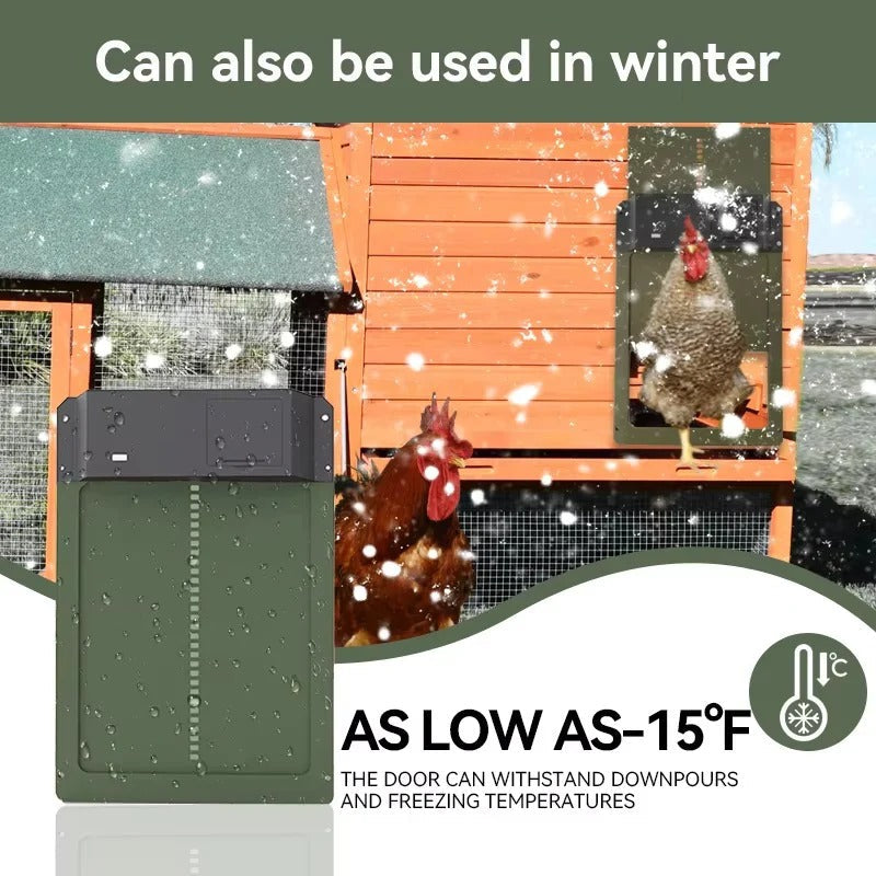 Automatic Chicken Coop Door with Light Sensor and Battery Operation