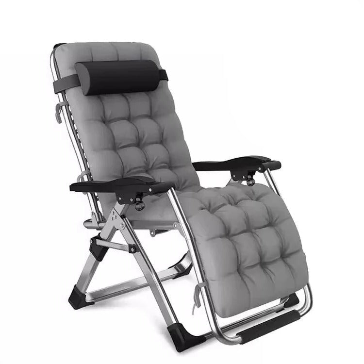 Portable Outdoor Folding Lounge Chair and Reclining Patio Seat with Cup Holder