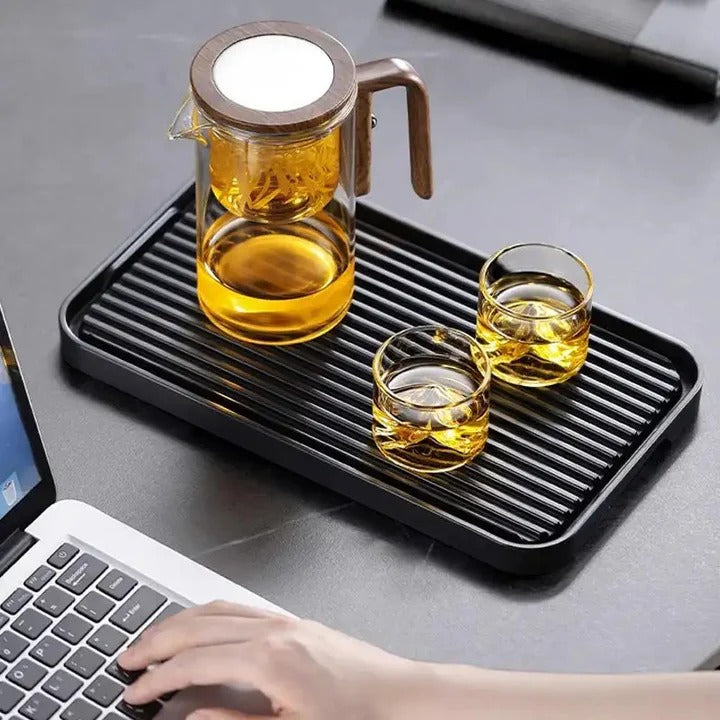 Glass Teapot with Water Separation Technology and Removable Infuser